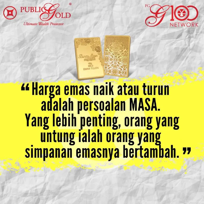 5 Sebab Orang Berilmu Simpan Emas Secara Konsisten